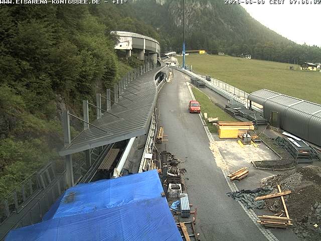 Archiv Foto Webcam Westblick Bobbahn Königssee