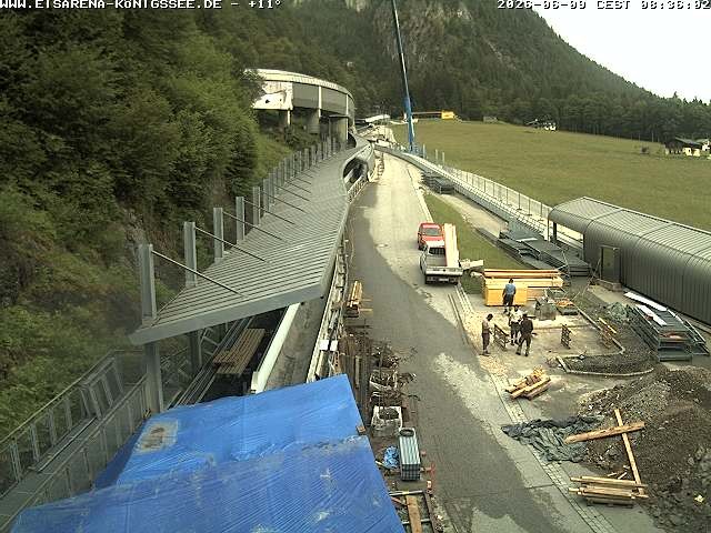 Archiv Foto Webcam Westblick Bobbahn Königssee