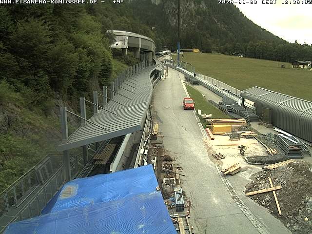 Archiv Foto Webcam Westblick Bobbahn Königssee