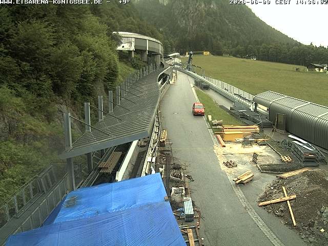 Archiv Foto Webcam Westblick Bobbahn Königssee