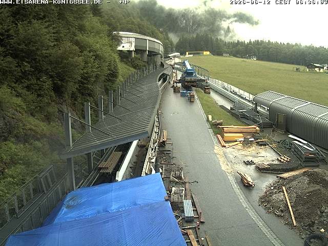 Archived image Webcam West view bob run Koenigsee