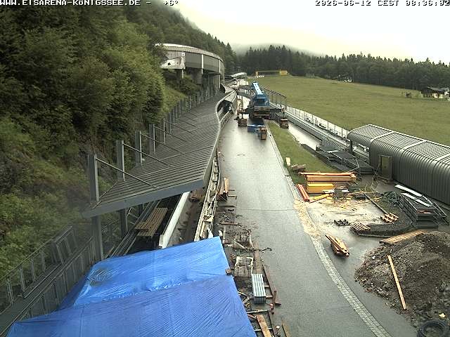 Archived image Webcam West view bob run Koenigsee