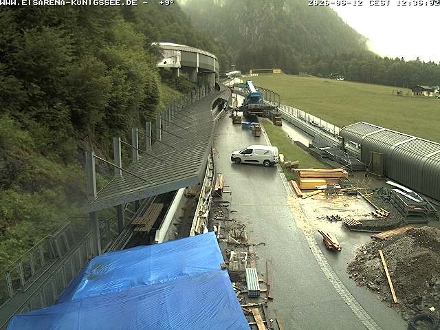 Archived image Webcam West view bob run Koenigsee