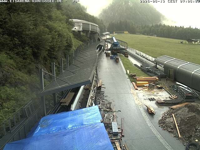 Archiv Foto Webcam Westblick Bobbahn Königssee