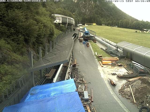 Archiv Foto Webcam Westblick Bobbahn Königssee