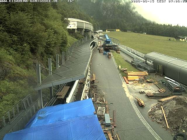 Archived image Webcam West view bob run Koenigsee