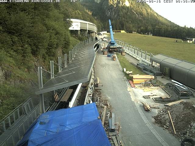 Archived image Webcam West view bob run Koenigsee
