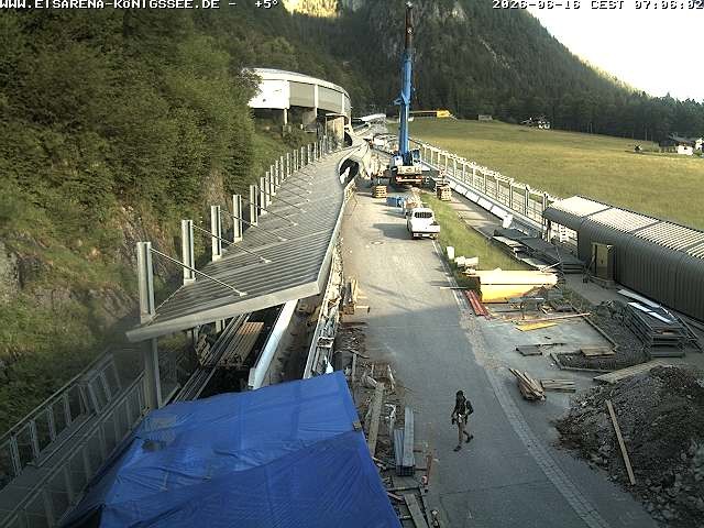 Archiv Foto Webcam Westblick Bobbahn Königssee