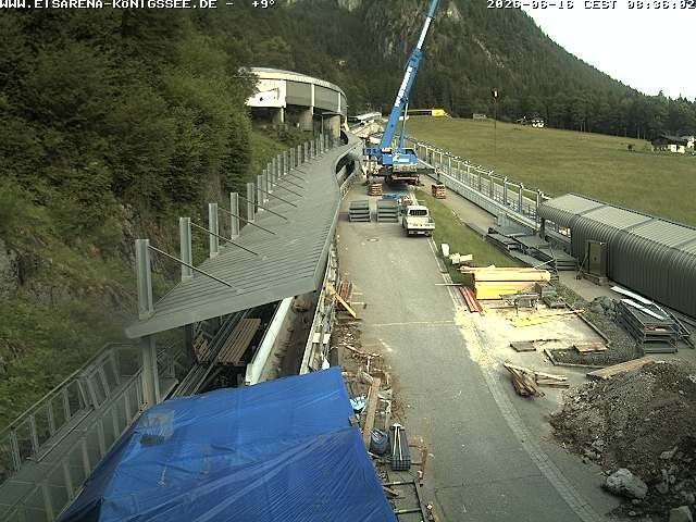 Archiv Foto Webcam Westblick Bobbahn Königssee
