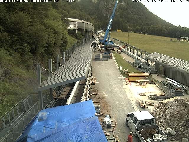Archiv Foto Webcam Westblick Bobbahn Königssee