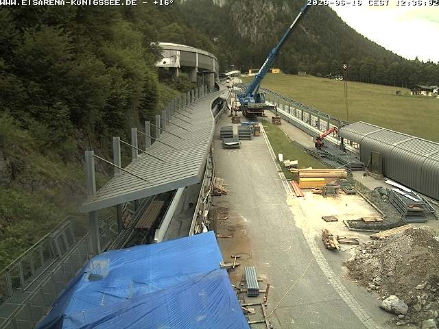 Archiv Foto Webcam Westblick Bobbahn Königssee