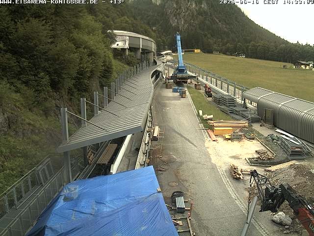 Archiv Foto Webcam Westblick Bobbahn Königssee