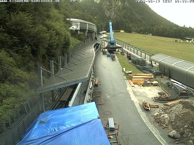 Archiv Foto Webcam Westblick Bobbahn Königssee