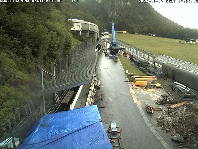 Archiv Foto Webcam Westblick Bobbahn Königssee