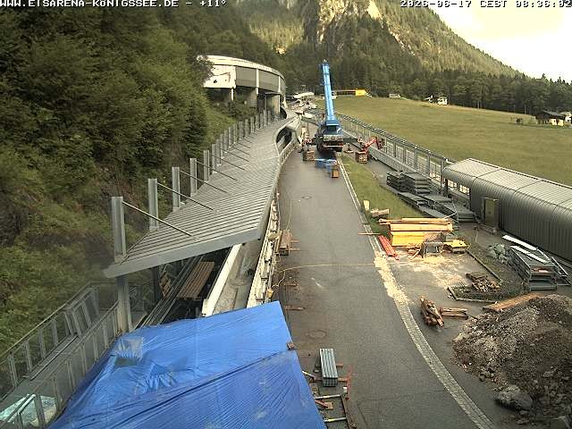 Archiv Foto Webcam Westblick Bobbahn Königssee