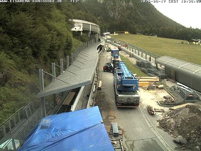 Archiv Foto Webcam Westblick Bobbahn Königssee