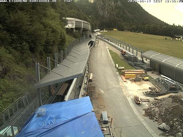 Archiv Foto Webcam Westblick Bobbahn Königssee