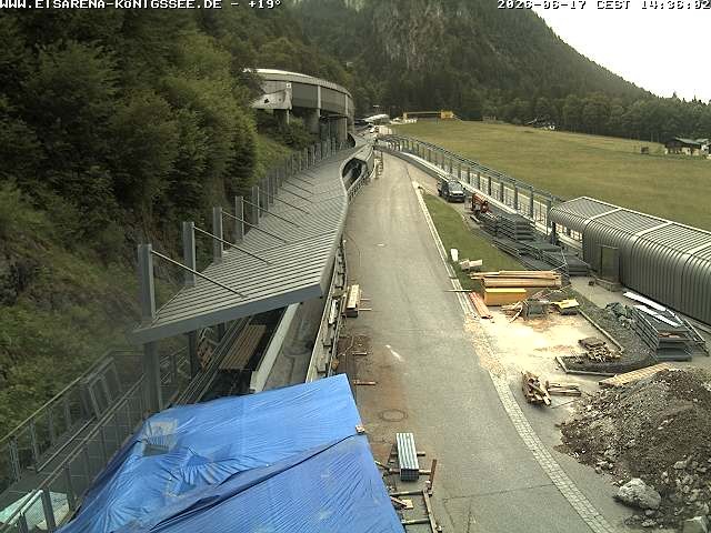 Archiv Foto Webcam Westblick Bobbahn Königssee