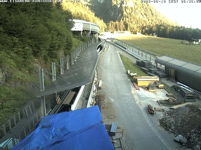 Archived image Webcam West view bob run Koenigsee