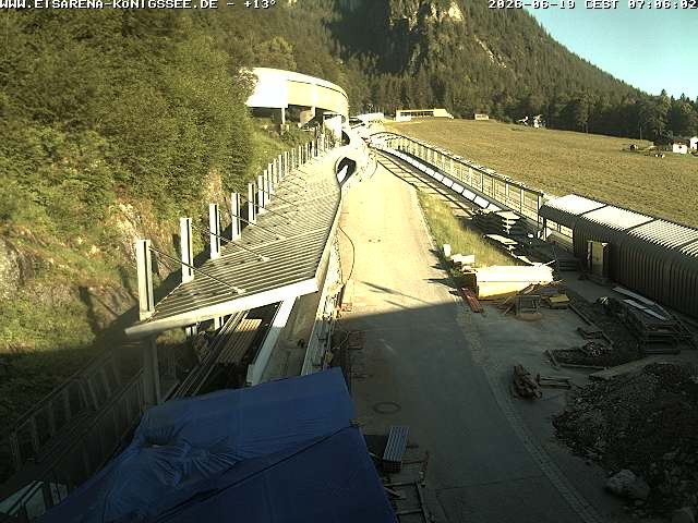 Archiv Foto Webcam Westblick Bobbahn Königssee