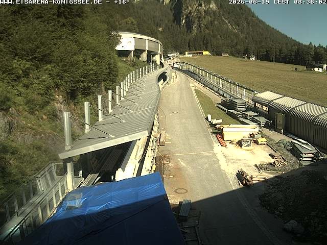 Archiv Foto Webcam Westblick Bobbahn Königssee