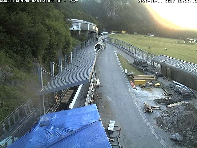 Archiv Foto Webcam Westblick Bobbahn Königssee