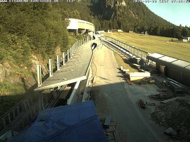 Archiv Foto Webcam Westblick Bobbahn Königssee