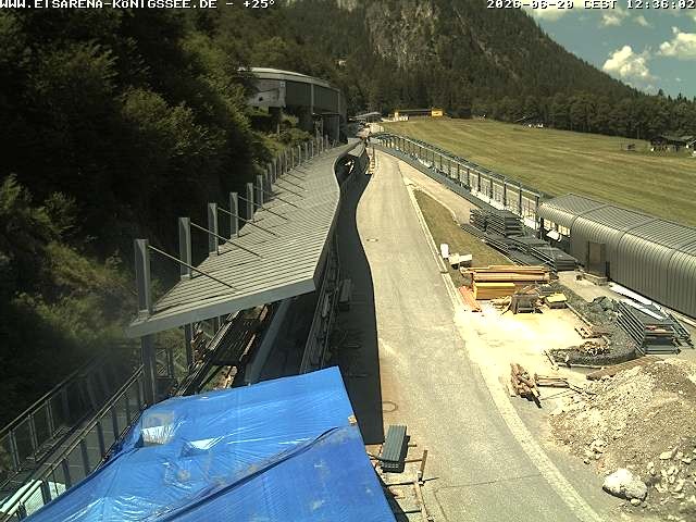 Archiv Foto Webcam Westblick Bobbahn Königssee