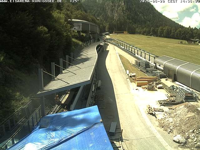 Archiv Foto Webcam Westblick Bobbahn Königssee