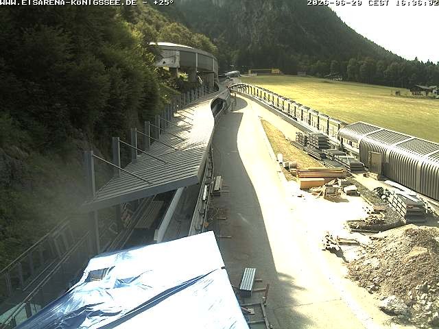 Archiv Foto Webcam Westblick Bobbahn Königssee