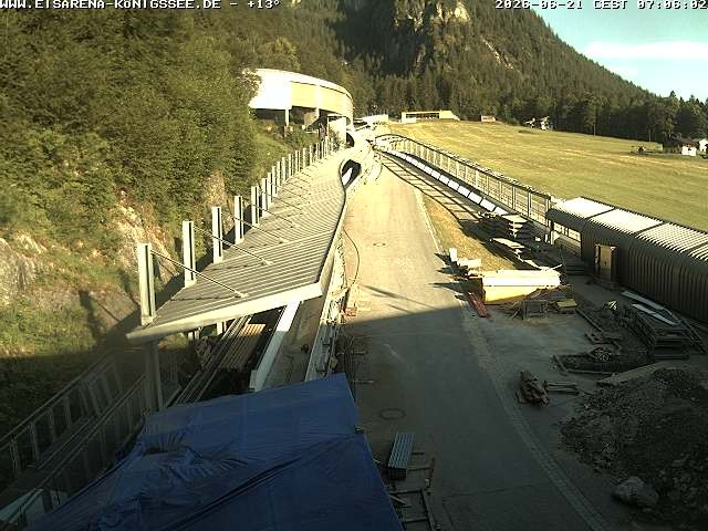 Archiv Foto Webcam Westblick Bobbahn Königssee