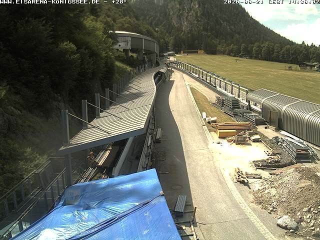 Archiv Foto Webcam Westblick Bobbahn Königssee