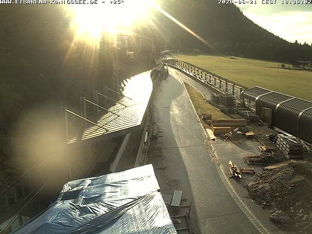 Archiv Foto Webcam Westblick Bobbahn Königssee
