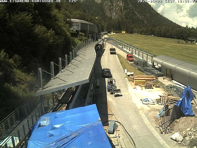 Archiv Foto Webcam Westblick Bobbahn Königssee