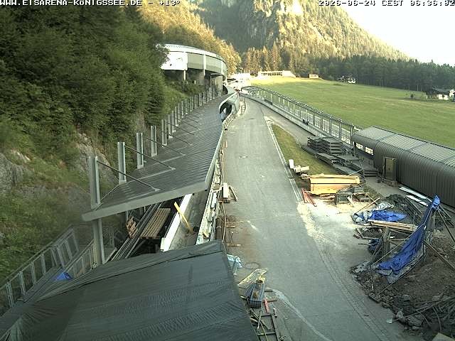 Archiv Foto Webcam Westblick Bobbahn Königssee