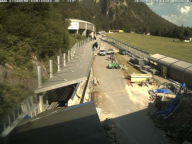 Archiv Foto Webcam Westblick Bobbahn Königssee