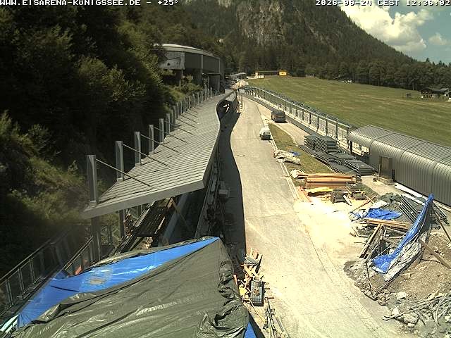 Archiv Foto Webcam Westblick Bobbahn Königssee