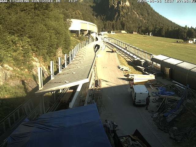 Archiv Foto Webcam Westblick Bobbahn Königssee