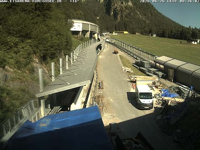 Archiv Foto Webcam Westblick Bobbahn Königssee