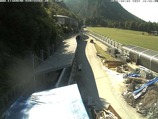 Archiv Foto Webcam Westblick Bobbahn Königssee