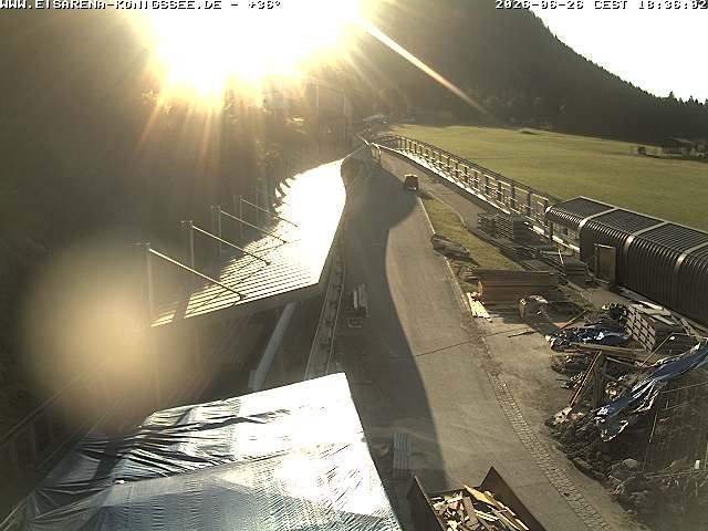 Archiv Foto Webcam Westblick Bobbahn Königssee