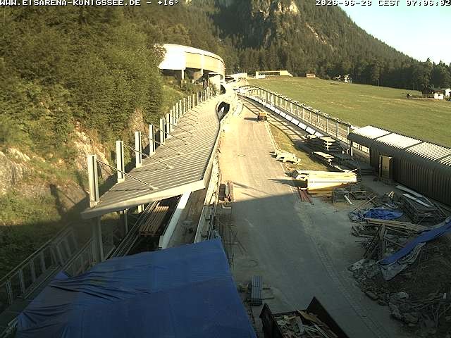Archiv Foto Webcam Westblick Bobbahn Königssee