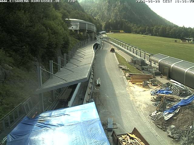 Archiv Foto Webcam Westblick Bobbahn Königssee