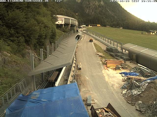 Archiv Foto Webcam Westblick Bobbahn Königssee
