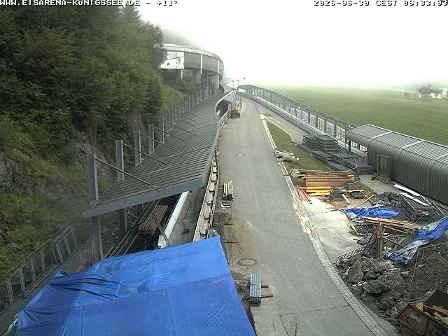 Archiv Foto Webcam Westblick Bobbahn Königssee