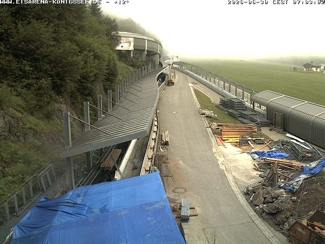 Archiv Foto Webcam Westblick Bobbahn Königssee
