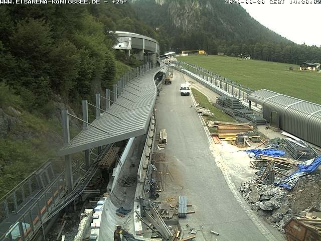 Archiv Foto Webcam Westblick Bobbahn Königssee