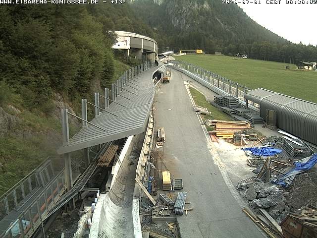 Archived image Webcam West view bob run Koenigsee
