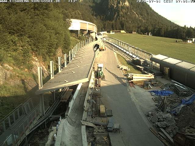 Archived image Webcam West view bob run Koenigsee