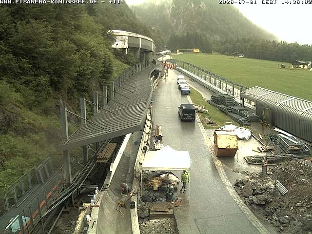 Archived image Webcam West view bob run Koenigsee